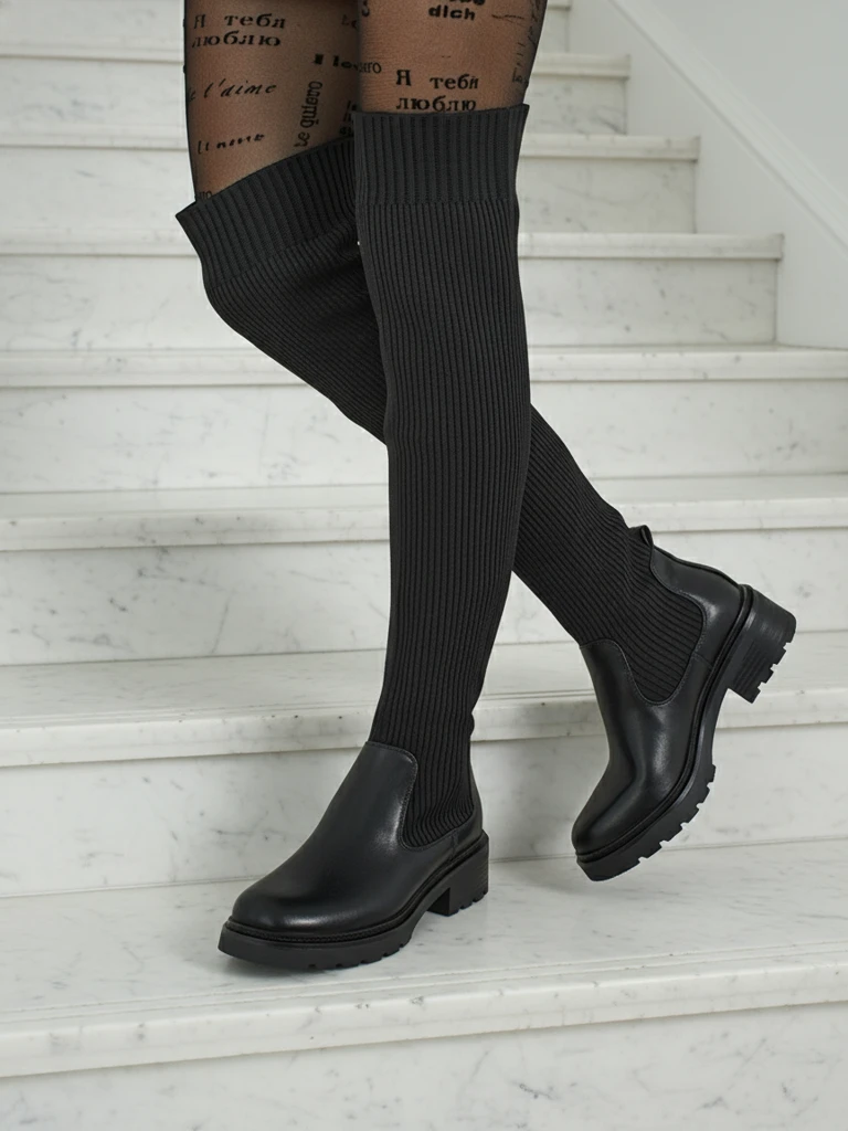 Royalfashion Bottes à enfiler pour femmes Zorumi