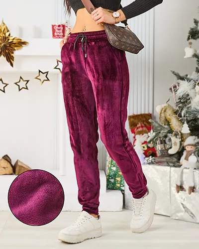 Pantalons de survêtement en polaire pour femmes Royalfashion