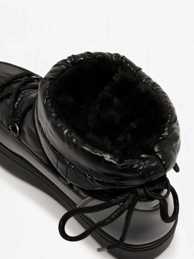 Royalfashion Bottes à enfiler pour femmes bottes de neige a'la en noir Vevnose