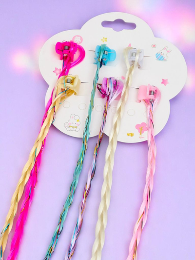 Royalfashion Tresses colorées à clipser avec barrettes