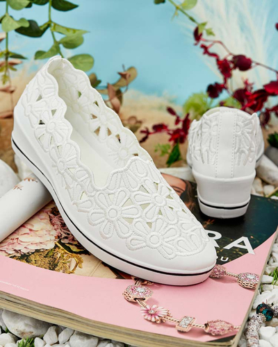 Royalfashion Demi-pointes à talon bas pour femme Dellio
