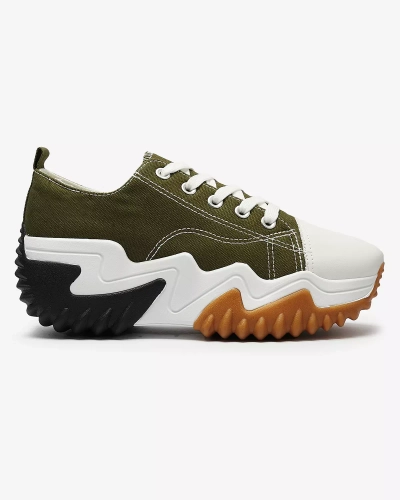 OUTLET Baskets sport vertes à plateforme Nacarry pour femme - Chaussures