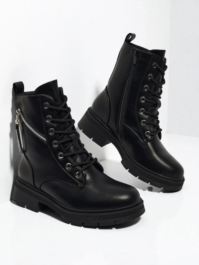 Bottines worker pour femmes avec décorations Kassira