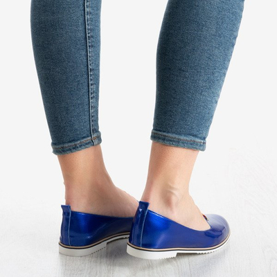Mocassins Cyganeska femme bleu cobalt - Chaussures 1