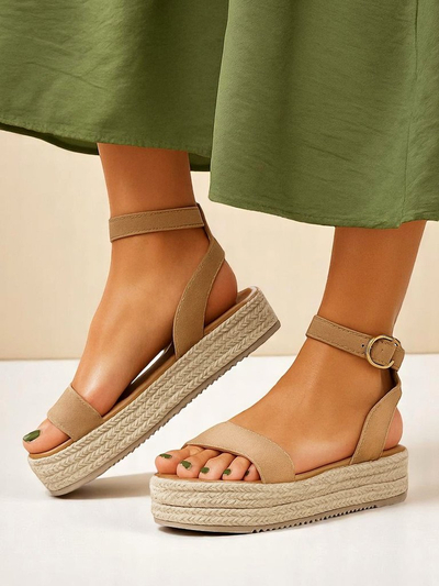 Royalfashion Sandales à plateforme pour femmes Finna