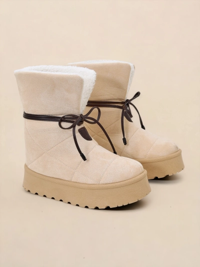 Bottes de neige à lacets pour femme Royalfashion Wdeno
