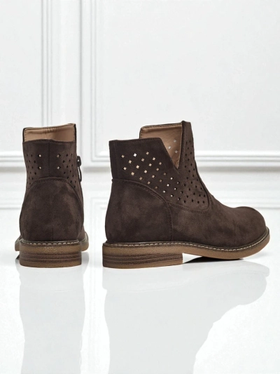 Bottines pour femmes en cuir naturel Rito