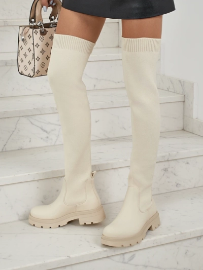 Longues bottes à enfiler pour femmes Orlina