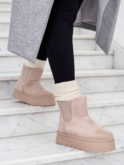 Royalfashion Bottes courtes Nomas a'la bottes de neige pour femmes