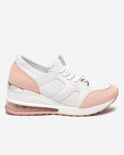 Baskets blanches et roses pour femmes sur un coin intérieur Fifitys - Footwear