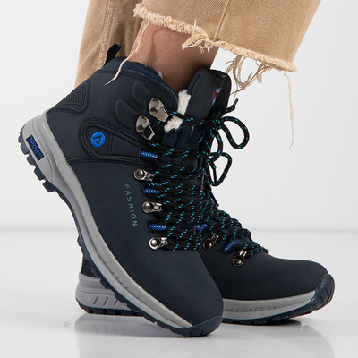 Bottes de neige isolées femme Inesa bleu marine - Chaussures