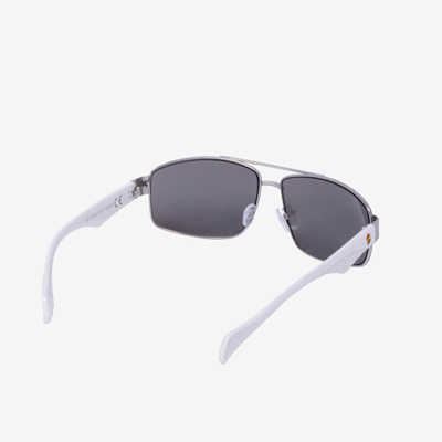 Lunettes de soleil femme blanches et argentées - Accessoires