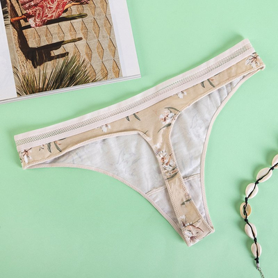 Tongs à motifs pour femmes, 3 / paquet - Sous-vêtements
