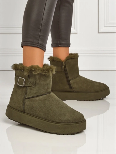Royalfashion Bottes courtes de style bottes de neige pour femmes Aurelia Classico