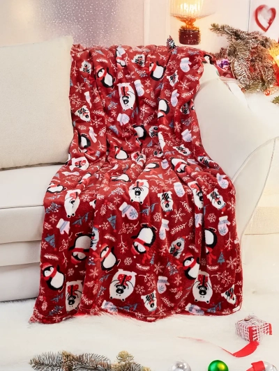 Couverture jeté de lit de Noël Royalfashion 200x220