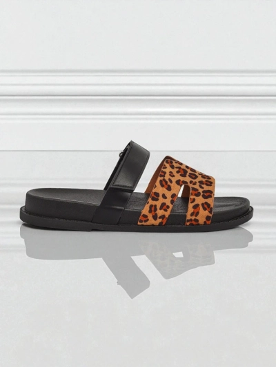 Royalfashion Chaussons pour femmes en cuir écologique FlexiComfi