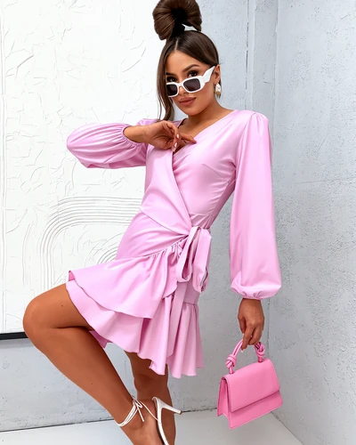 Robe mini tie-dye Royalfashion pour femmes