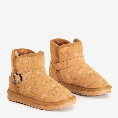 Bottes de neige marron pour enfants avec boucle Smaragda - Footwear