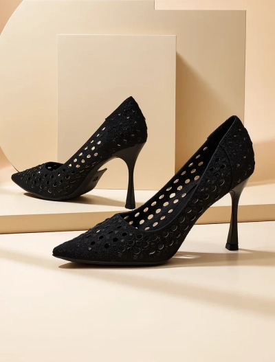 Royalfashion Escarpins ajourés pour femmes Ecatte