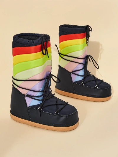 Chaussures de style botte de neige pour femmes Royalfashion Tencce