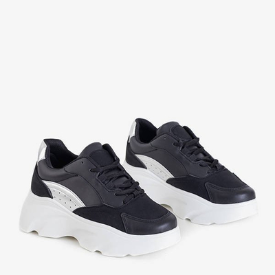 OUTLET Chaussures de sport pour femmes noires sur la plateforme Minervina - Footwear