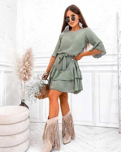 Royalfashion Mini robe femme en lin