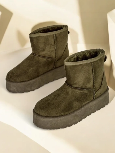 Royalfashion Chaussures courtes ressemblant à des bottes de neige pour femmes Eforte