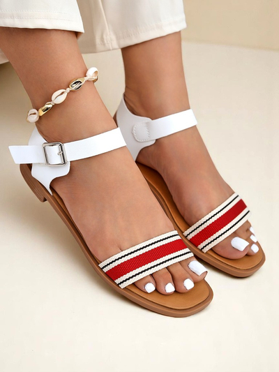 Royalfashion Sandales plates pour femme Naya