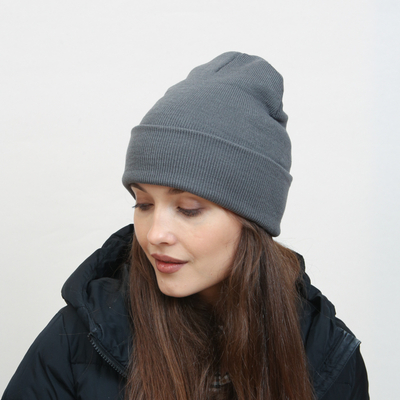 Bonnet classique gris foncé pour femme - Accessoires