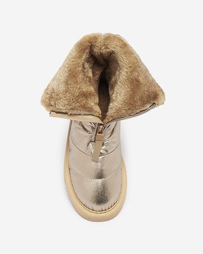 Pink-gold chaussures pour femmes a'la bottes de neige Tirigga- Footwear