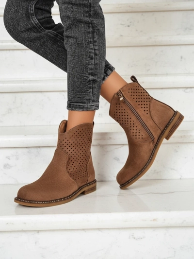 Royalfashion Bottines ajourées pour femmes Toffas
