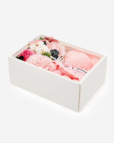 Royalfashion Flowerbox Fleurs dans une boîte avec un ours en peluche