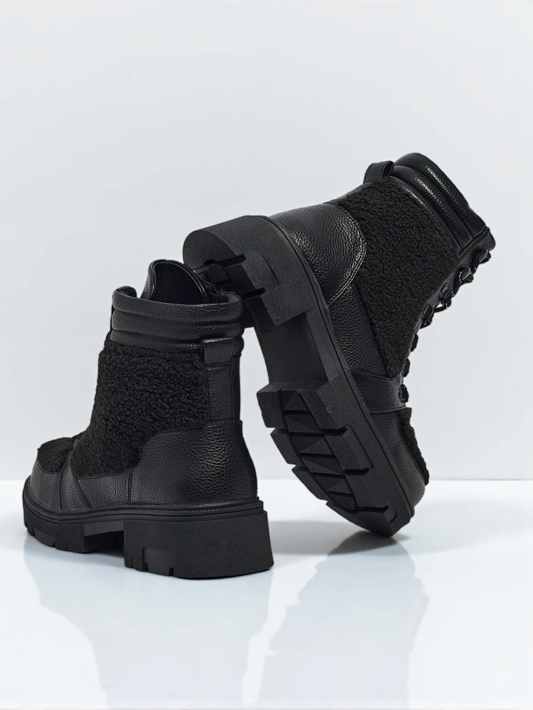 Bottines worker pour femmes avec fourrure Ardella