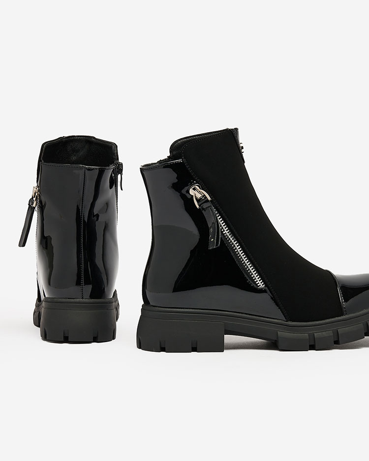 Royalfashion Bottes noires mattes pour femmes Dedaheh