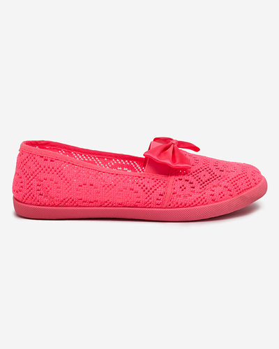 Baskets fille avec nœud rose fluo Osmo - Footwear