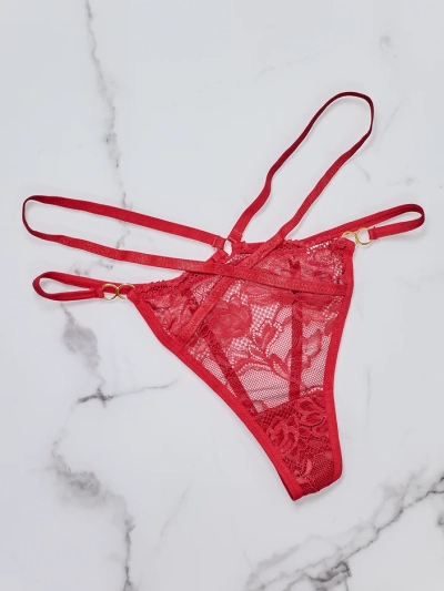 Sous-vêtements string en dentelle Royalfashion pour femmes