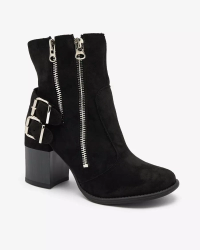 Royalfashion Bottes noires pour femme avec embellissement Feirrgo