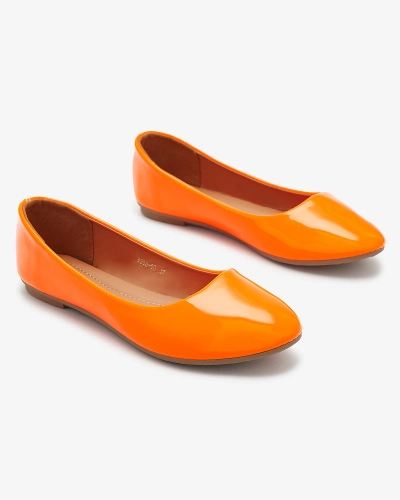Ballerines laquées orange néon pour femme Fama - Footwear