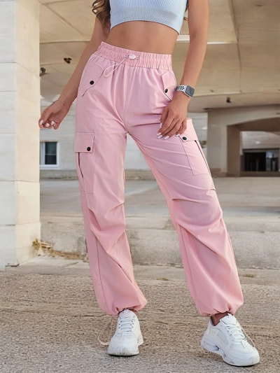 Royalfashion Pantalon de combat en tissu pour femme
