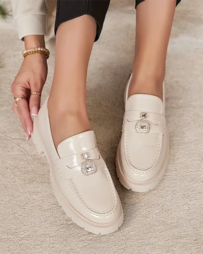 Royalfashion Mocassins laqués pour femme Bemies