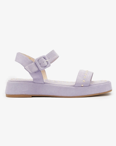 Sandales violettes pour femmes avec strass Franssia - Footwear