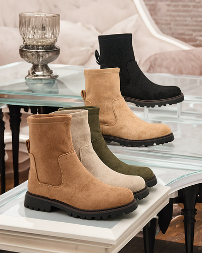 Royalfashion Bottes Gebimma pour femme en éco-suède