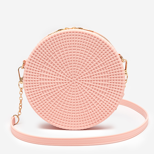 Sac à main pour femme rose clair avec gaufrage - Accessoires