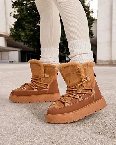 Bottes de neige à lacets pour femmes de Royalfashion Liloz