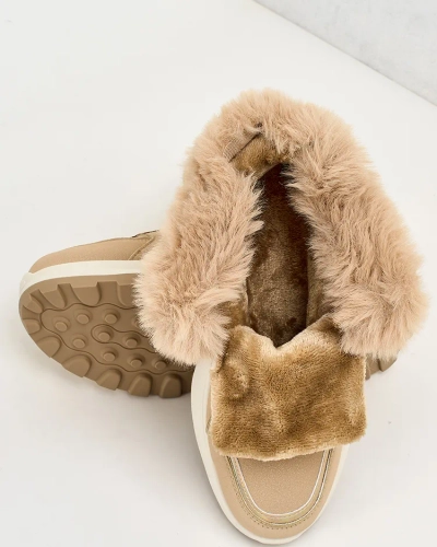 Royalfashion Baskets chauffantes pour femme avec fourrure Mofell