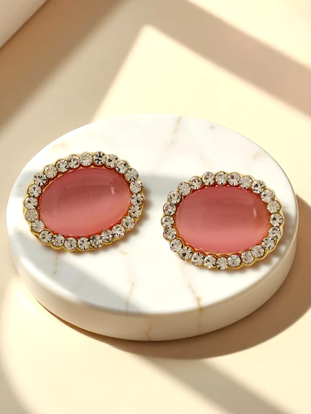 Royalfashion Boucles d’oreilles clips pour femmes avec cristal et zircon cubique