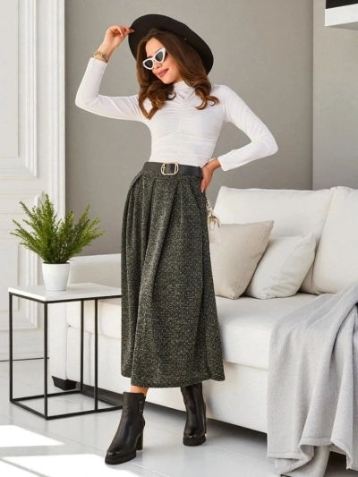 Jupe midi pour femmes Royalfashion