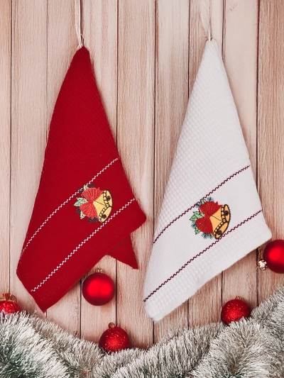 Ensemble de serviettes Royalfashion Holiday Bonne année