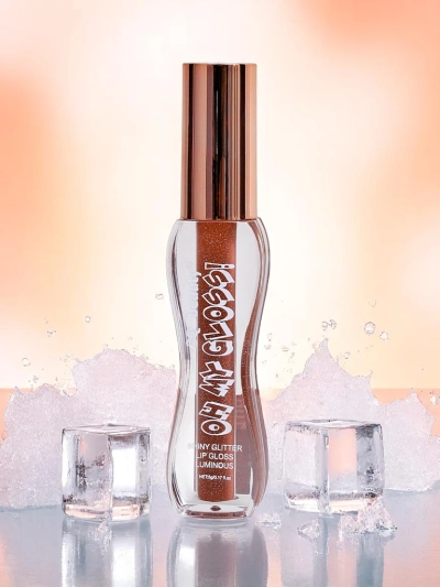 Gloss à lèvres pailleté dans la teinte Fluffy RoseWood