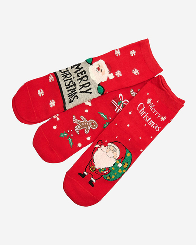 Royalfashion Chaussettes de Noël en boîte 3/pack